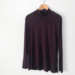 Plum Turtleneck